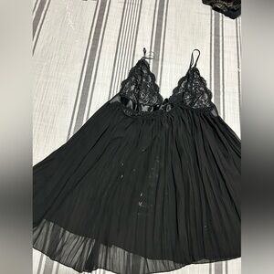 Victoria's Secret Black Lace Chemise